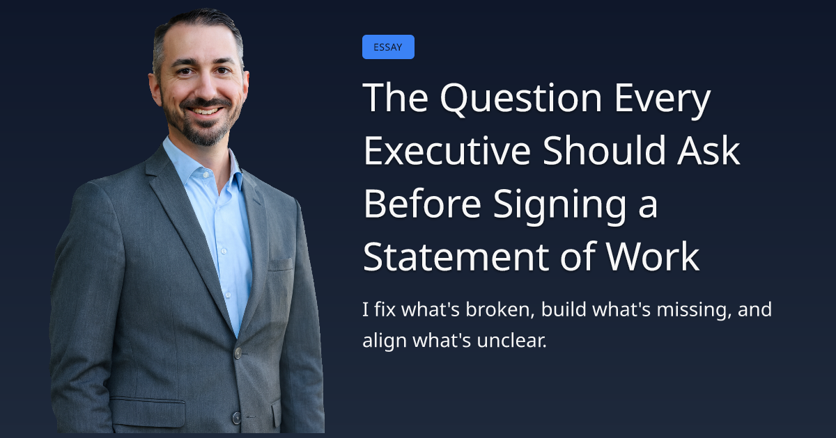 The Question Every Executive Should Ask Before Signing a Statement of ...